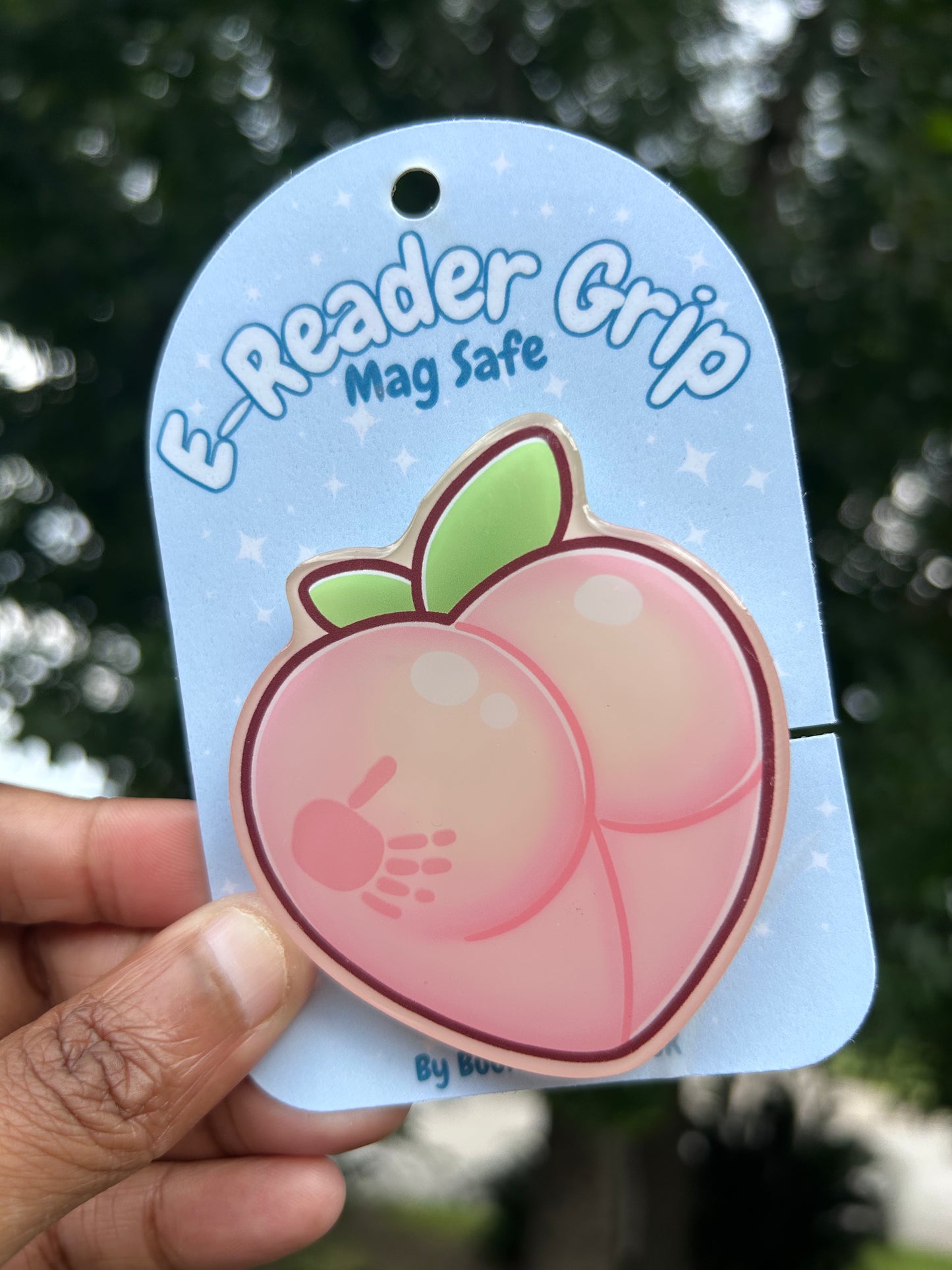 Peach Butt E-Reader Grip