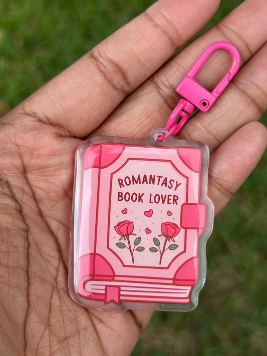Romantasy Book Lover Keychain