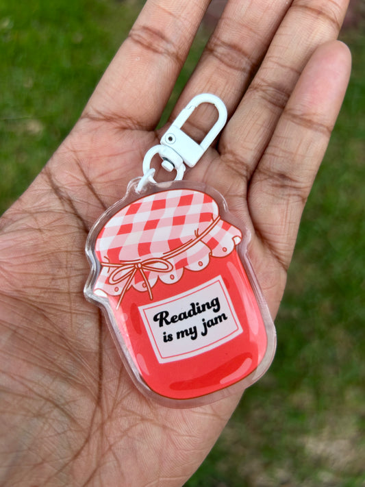 Reading is my Jam Keychain